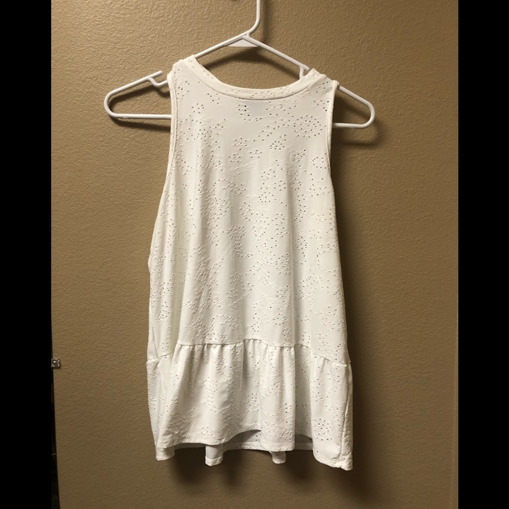 W5 peplum tank top; size small